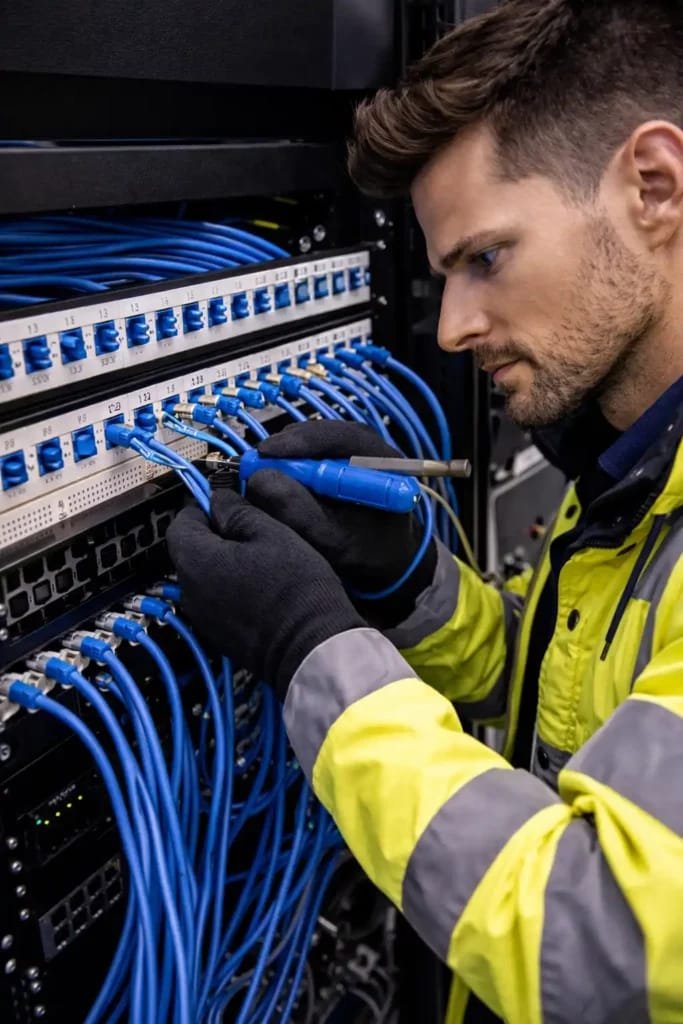 Structured cabling panel